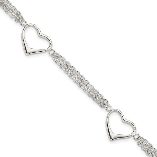 Sterling Silver Bracelets Style QG3268 - Classique Jewelry Inc.