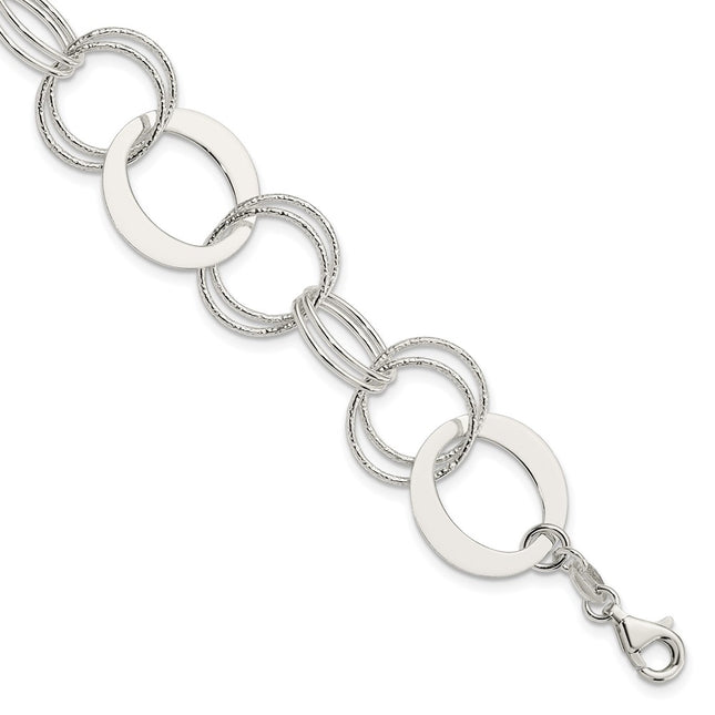 Sterling Silver Bracelets Style QG3327 - Classique Jewelry Inc.