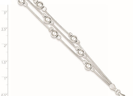 Sterling Silver Chain Bracelets Style QG3344 - Classique Jewelry Inc.