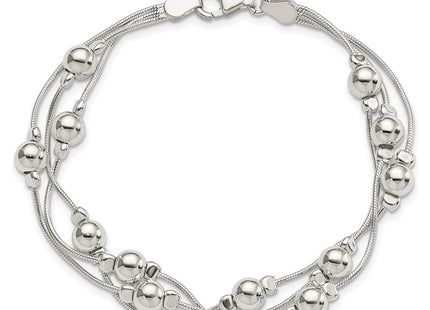 Sterling Silver Chain Bracelets Style QG3344 - Classique Jewelry Inc.
