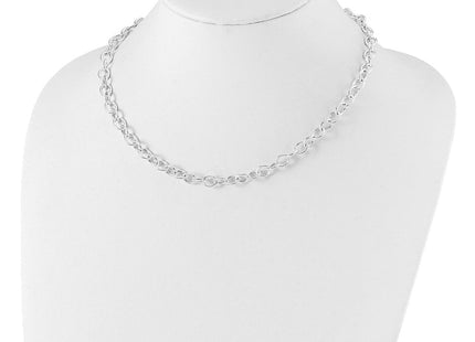 Sterling Silver Cable Necklace (Style QG3357-18)