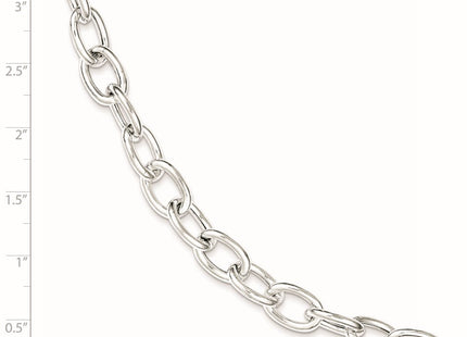 Sterling Silver Open Link Cable Necklace