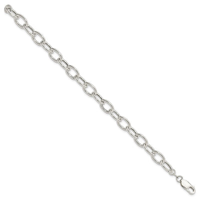 Sterling Silver Open Link Cable Necklace