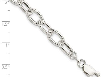 Sterling Silver Open Link Cable Necklace