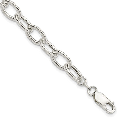Sterling Silver Open Link Cable Necklace