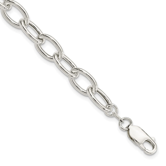 Sterling Silver Open Link Cable Necklace