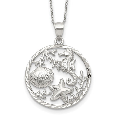 Sterling silver starfish pendant