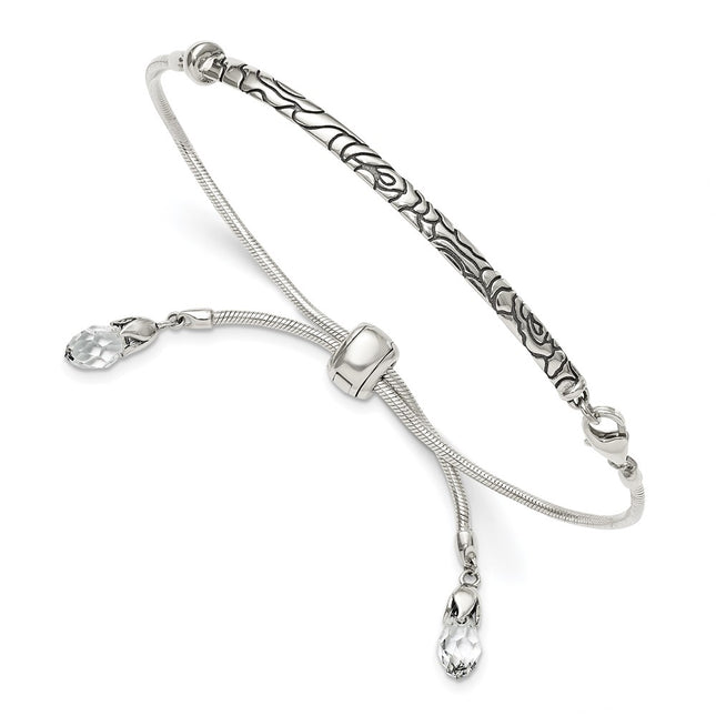 Sterling Silver Bracelets Style QG3501 - Classique Jewelry Inc.