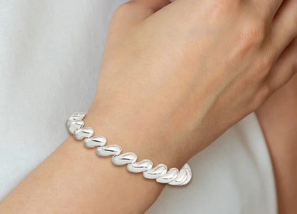 Sterling Silver Bracelets Style QG3598 - Classique Jewelry Inc.