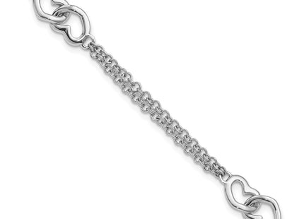 Sterling Silver Chain Bracelets Style QG3605 - Classique Jewelry Inc.