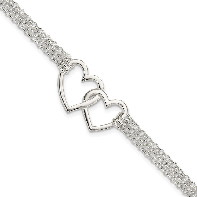 Sterling Silver Bracelets Style QG3608 - Classique Jewelry Inc.