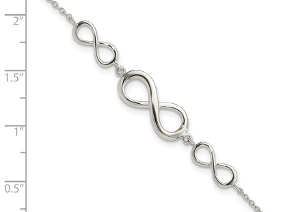 Sterling Silver Bracelets Style QG3627 - Classique Jewelry Inc.