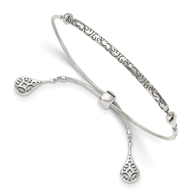 Sterling Silver Bracelets Style QG3638 - Classique Jewelry Inc.