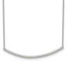 Sterling Silver Rhodium-plated Polished w/ ext. Bar Necklace