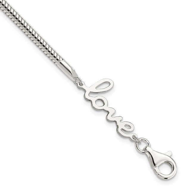 Sterling Silver Bracelets Style QG3957 - Classique Jewelry Inc.