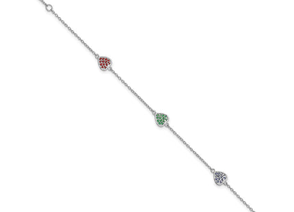Sterling Silver Bracelets Style QG4080 - Classique Jewelry Inc.