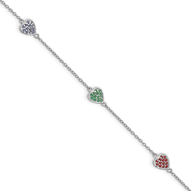 Sterling Silver Bracelets Style QG4080 - Classique Jewelry Inc.