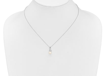 Sterling silver cubic zirconia necklace, further view