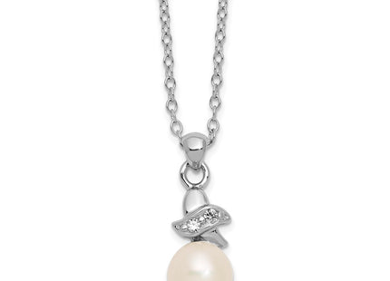 Sterling silver cubic zirconia necklace