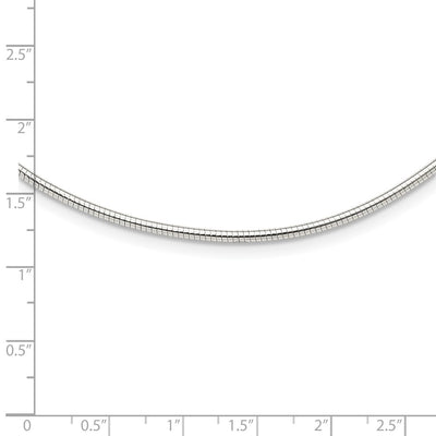 Sterling Silver Round w/2in. Ext Neckwire Chain