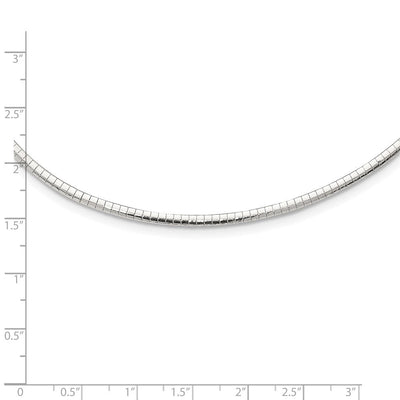Sterling Silver Cubetto Necklace, 16 x 3mm