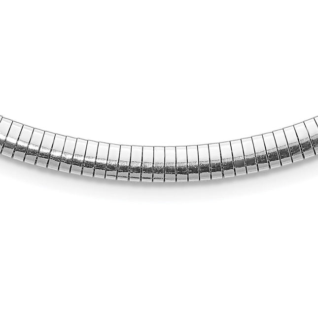 Sterling Silver Rhodium-plated w/2in. Ext Cubetto Chain, 18 x 5.2mm