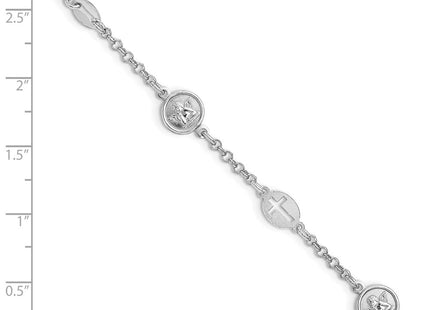 Sterling Silver Bracelets Style QG4247 - Classique Jewelry Inc.