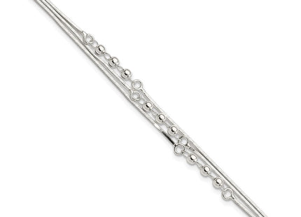 Sterling Silver Bracelets Style QG4559 - Classique Jewelry Inc.