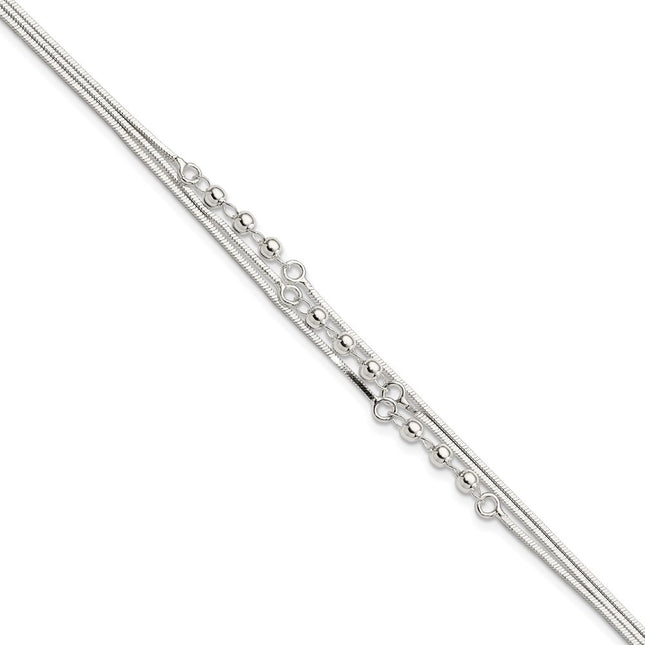 Sterling Silver Bracelets Style QG4559 - Classique Jewelry Inc.