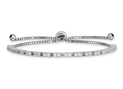 Sterling Silver Bracelets Style QG4757APR - Classique Jewelry Inc.