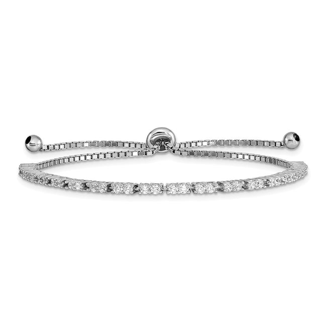 Sterling Silver Bracelets Style QG4757APR - Classique Jewelry Inc.