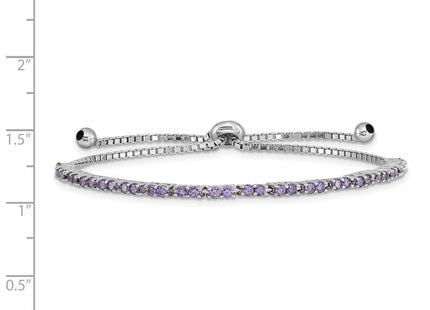 Sterling Silver Bracelets Style QG4757FEB - Classique Jewelry Inc.