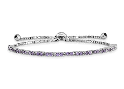 Sterling Silver Bracelets Style QG4757FEB - Classique Jewelry Inc.