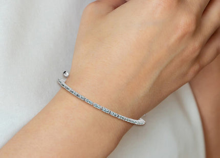 Sterling Silver Bracelets Style QG4757MAR - Classique Jewelry Inc.