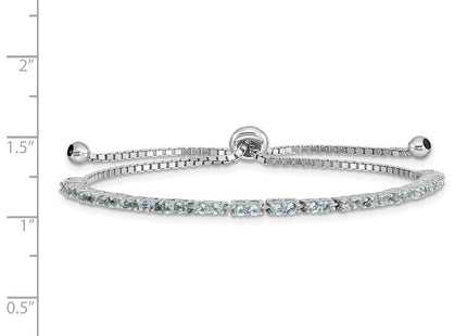 Sterling Silver Bracelets Style QG4757MAR - Classique Jewelry Inc.