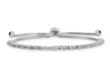Sterling Silver Bracelets Style QG4757MAR - Classique Jewelry Inc.