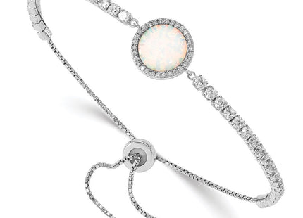 Sterling silver cubic zirconia bracelet