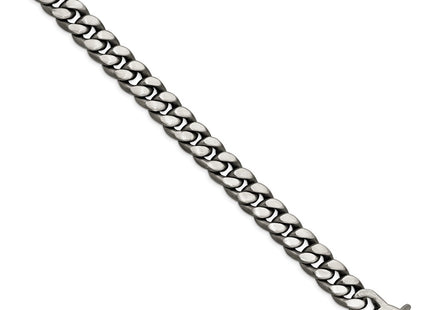 Sterling silver curb link bracelet, alternate view