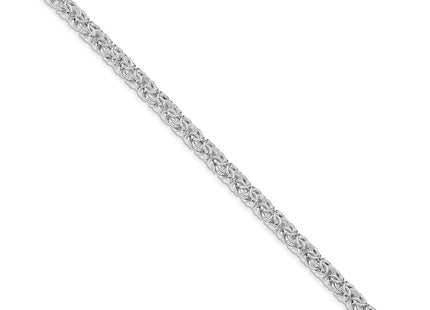 Sterling silver byzantine link bracelet, alternate view
