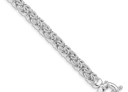 Sterling silver byzantine link bracelet