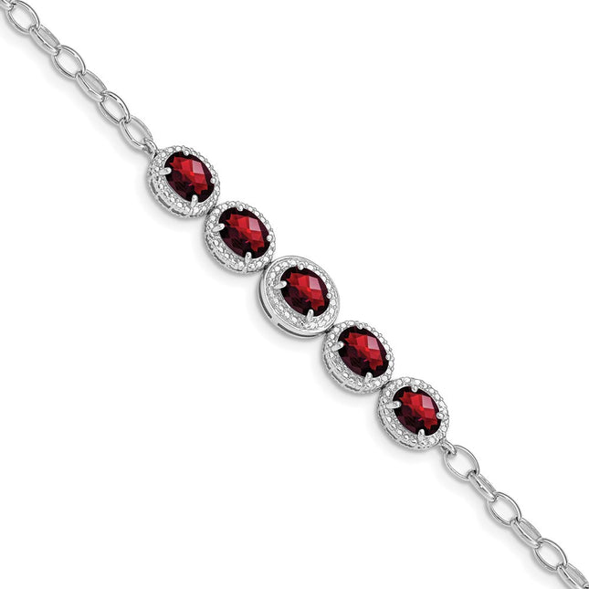 Sterling Silver Bracelets Style QG5057 - Classique Jewelry Inc.