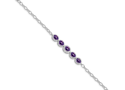 Sterling Silver Bracelets Style QG5058 - Classique Jewelry Inc.