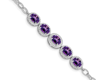Sterling Silver Bracelets Style QG5058 - Classique Jewelry Inc.