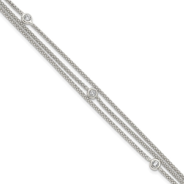 Sterling Silver Bracelets Style QG5073 - Classique Jewelry Inc.