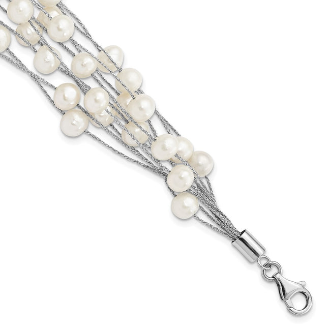 Sterling Silver Bracelets Style QG5083 - Classique Jewelry Inc.