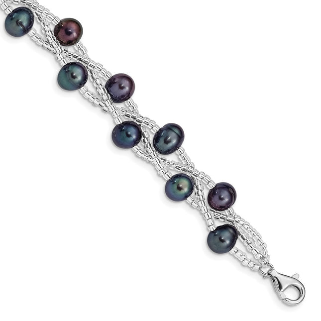 Sterling Silver Bracelets Style QG5087 - Classique Jewelry Inc.