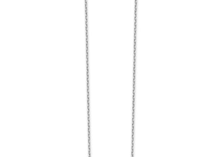 Sterling Silver Rhodium-plated CZ Bar w/ 2in ext. Necklace (Style QG5134-16.5)