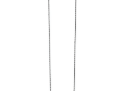 Sterling Silver CZ Cross Necklace