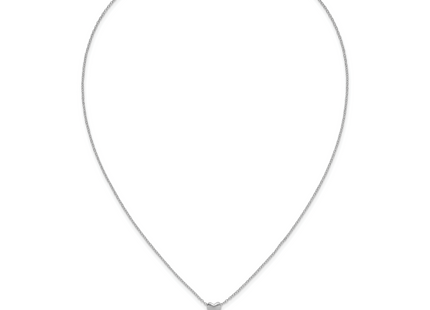 Sterling Silver Blue and Clear CZ Cat and Moon Necklace