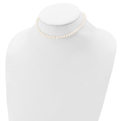 Sterling Silver Madi K Rhodium-plated White Semi-Round Freshwater Cultured Pearl Necklace, Bracelet & Button Post Earrings Set